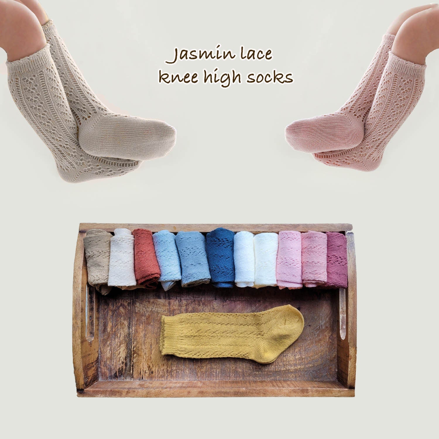 Organic Cotton Knee Hi Sock - Love – Jen's Organic Baby