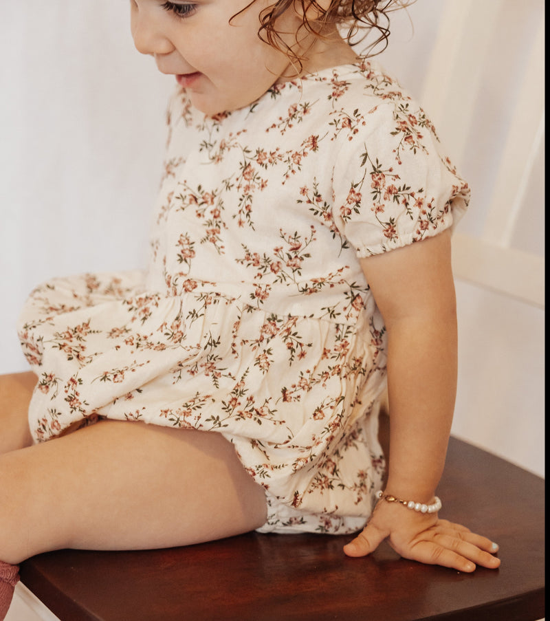 Anessa Bubble Romper w/Bow