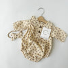 Claudia Cotton Bubble Romper + Bow