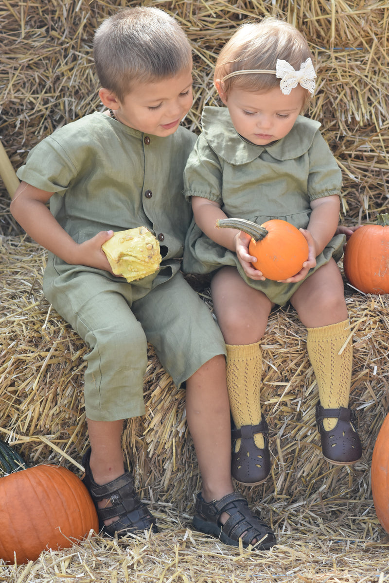 Classic boys buttoned Linen Jumper | linen blend option JULIUS Jumpsuit