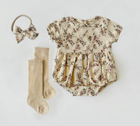 Anessa Bubble Romper w/Bow