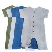 Classic boys buttoned Linen Jumper | linen blend option JULIUS Jumpsuit