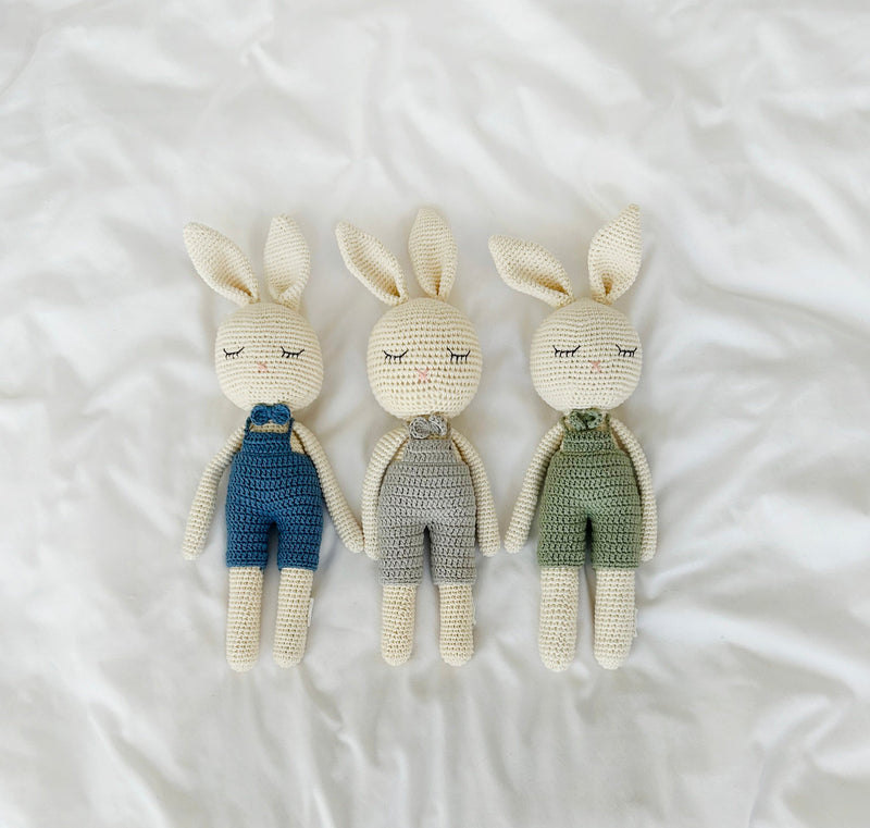 Sleepy Crochet Bunny Doll