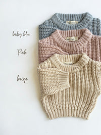 Baby Chunky Knit Braided Sweater