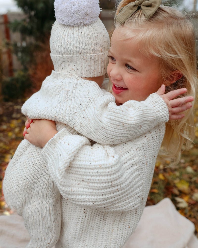 KIDS Chunky Knit Braided Sweater Cotton