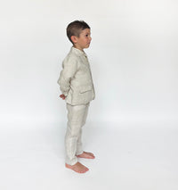 Kids Linen Formal Suit Blazer+Pants |Cyrus 2pc Set