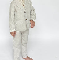 Boys Formal Suit Blazer+Pants |Linen Cyrus 2pc Set