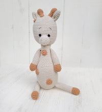 Handmade Crochet Giraffe Toy Doll 14"