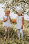 Natural Linen Bonnet with Visor