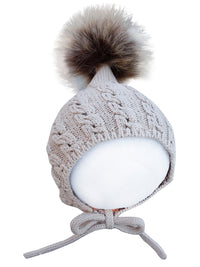 Faux Fur Pom Bonnet