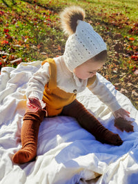 Faux Fur Pom Bonnet