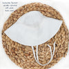 Baby Sun Beach Bonnet Hat | Full Coverage Umbrella Style | Adjustable LINEN