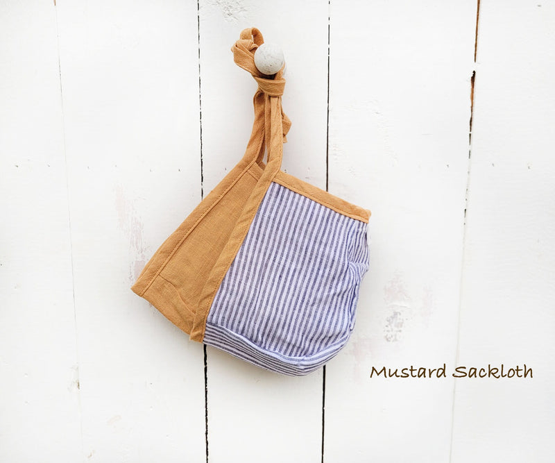 Reversible Rustic Striped Bonnet