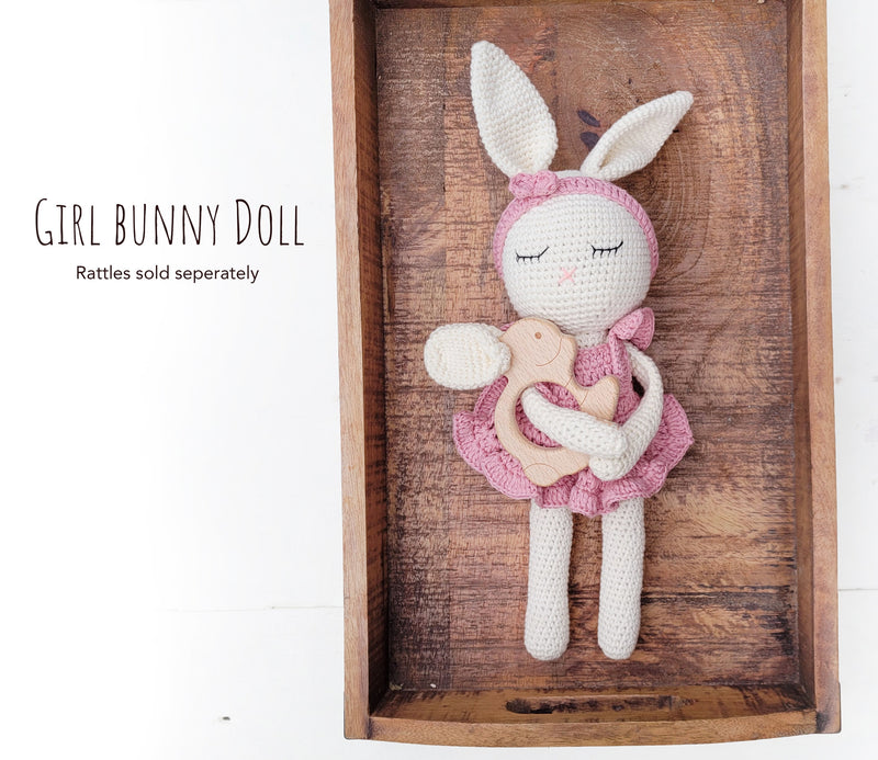 Sleepy Crochet Bunny Doll