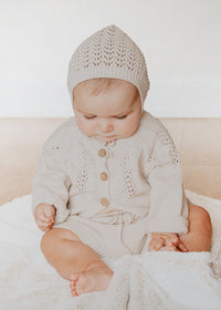 Cotton Knit Baby Bonnet | Jordan