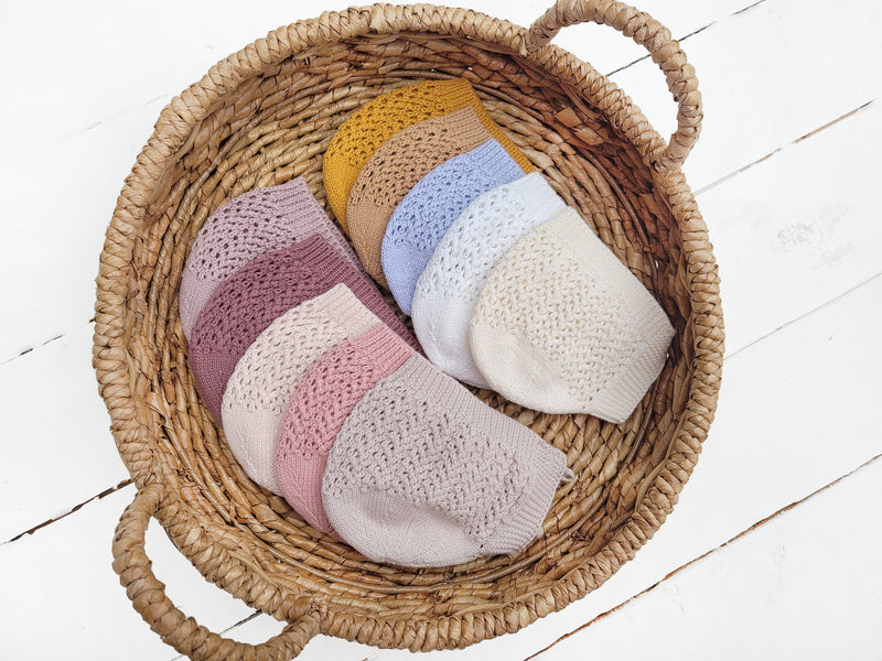 Cotton Knit Baby Bonnet | Jordan