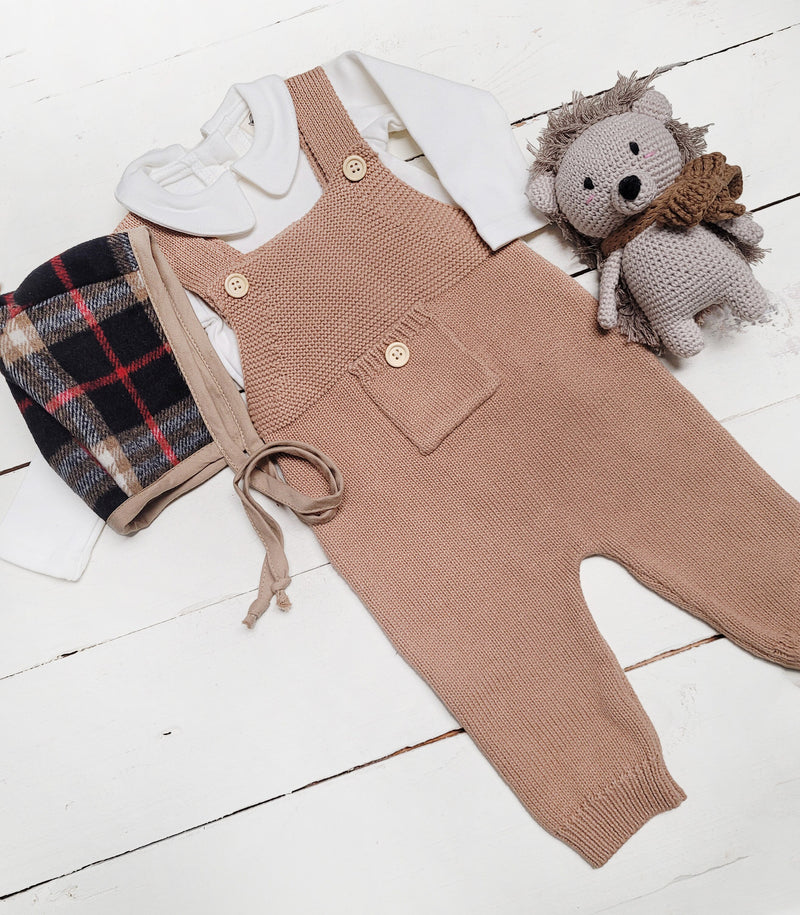 baby Knit overalls Jumper | Ezra