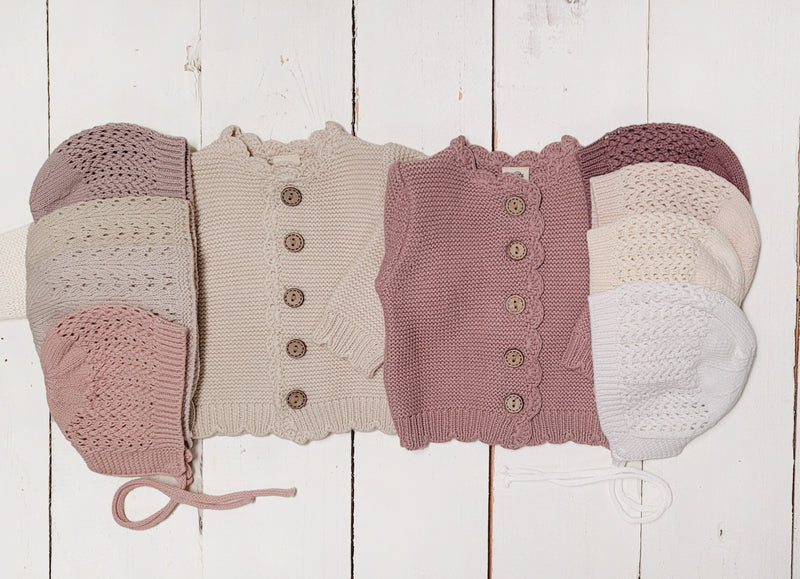 Sophia Cotton Knit Button Cardigan