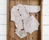 Newborn Baby Knit Outfit 3PC SET Sweater Bloomer Booties | Matais Set