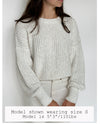 Women's Chunky Knit Braided Sweater | Matching MOM sweater