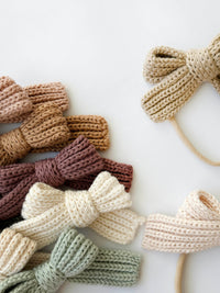 Knit Hair Bows