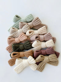 Knit Hair Bows