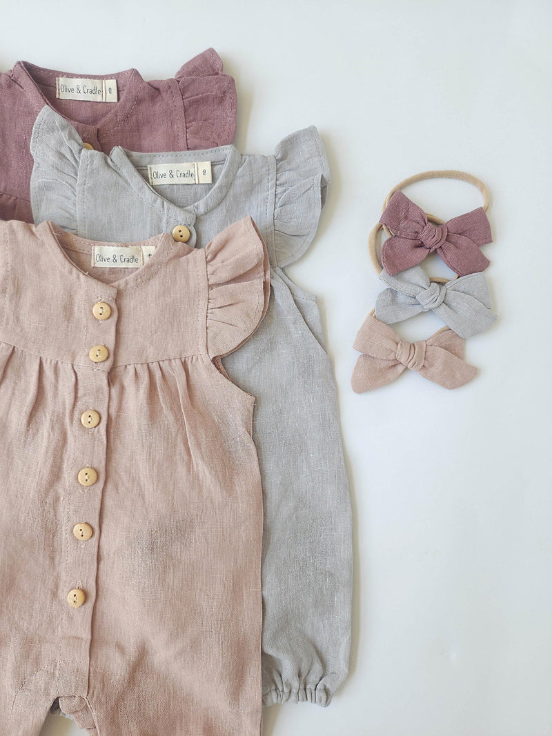 Jennifer Linen Jumper + Bow