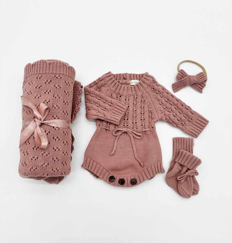 Dusty Pink Zoya Romper Set