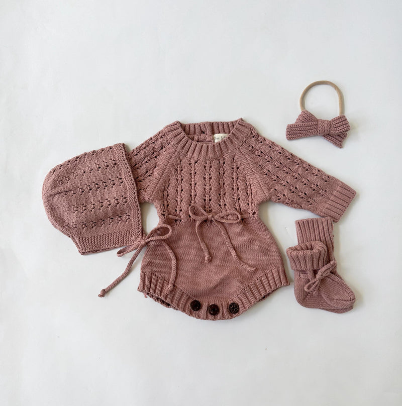 Dusty Pink Zoya Romper Set