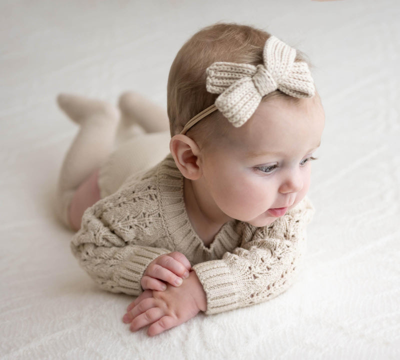 Knit Hair Bows