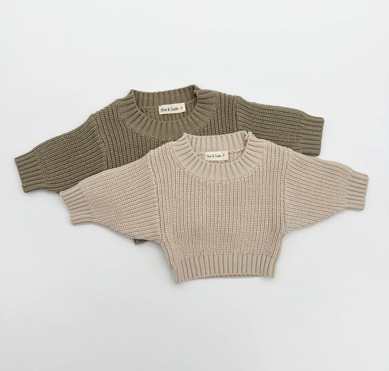 Crewneck Knitted Sweater Kids