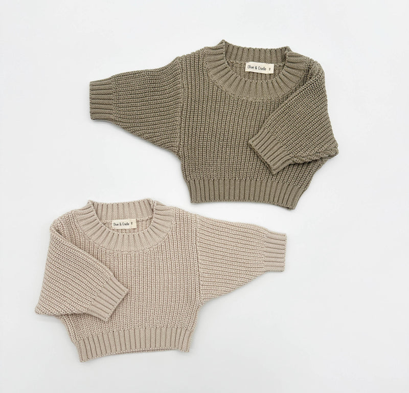 Crewneck Knitted Sweater Kids