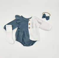 French Blue Gabriella Romper Set