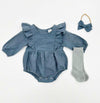 French Blue Gabriella Romper Set