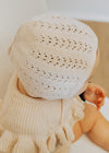 Baby Knit Bonnet Cotton lace | Jamie