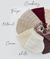 Baby Knit Bonnet Cotton lace | Jamie