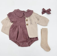 Plum Allie Romper Set