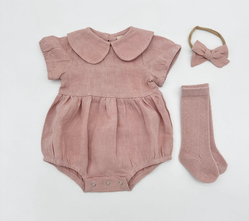 Blush Pink Allie Romper Set