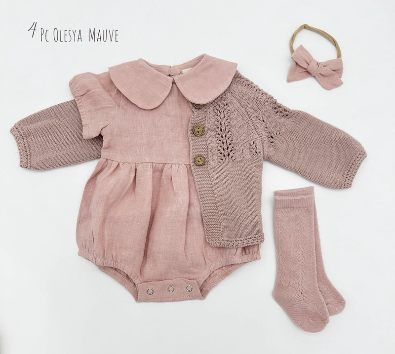 Blush Pink Allie Romper Set