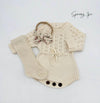 Cream Zoya Romper Set