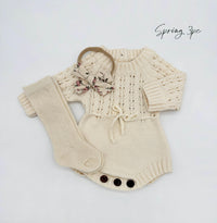 Cream Zoya Romper Set