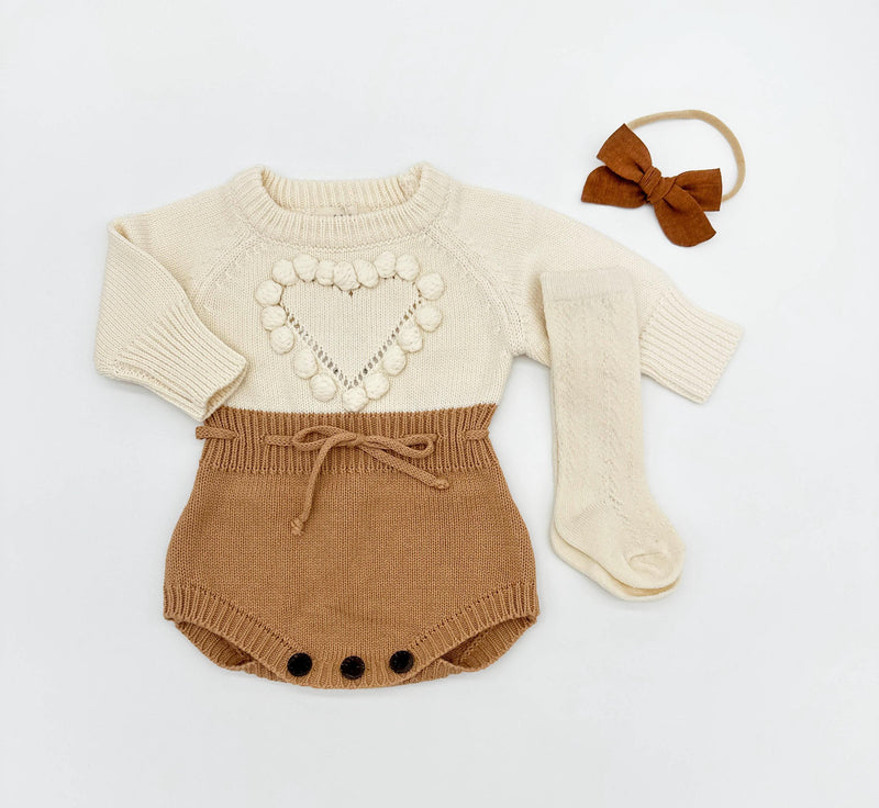 Copper Heart Romper Set