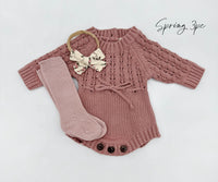 Dusty Pink Zoya Romper Set