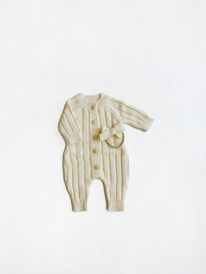 Knit Cotton Baby Jumper | Milo