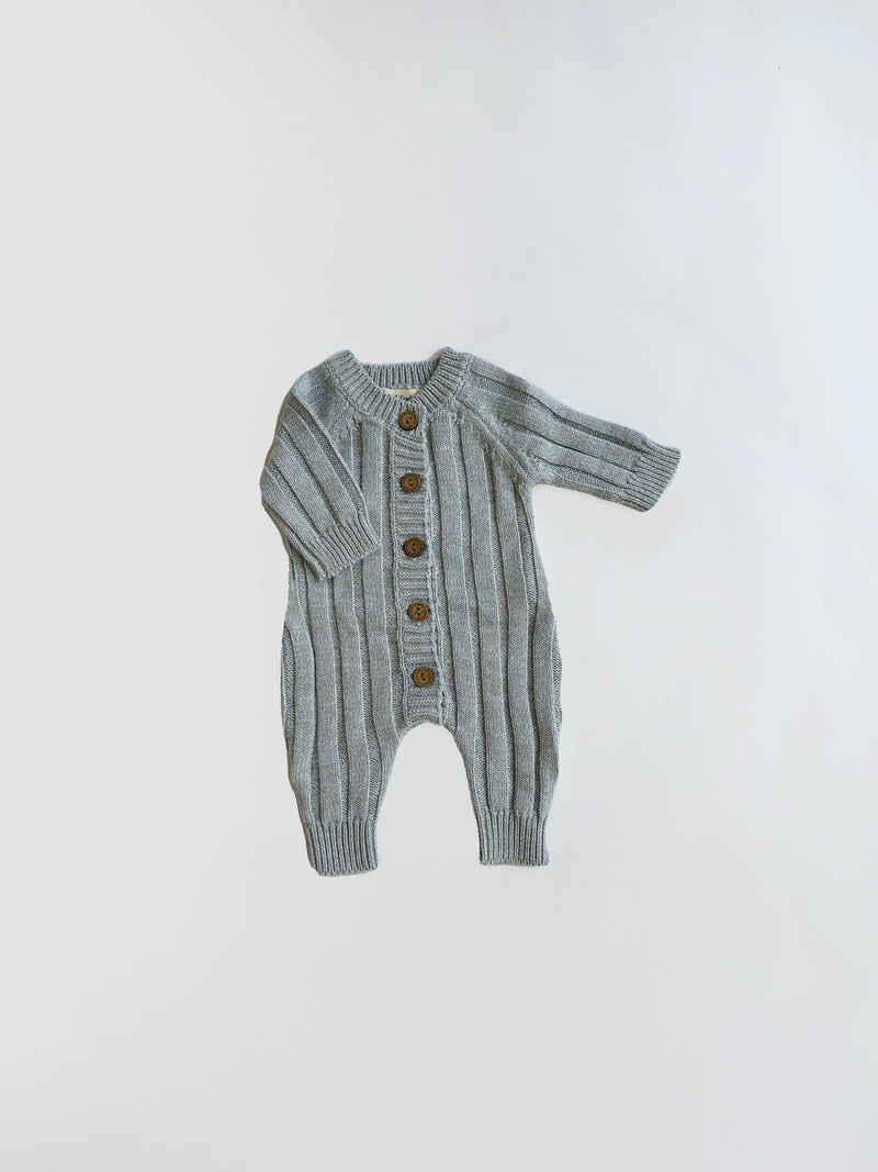 dusty blue baby romper jumper