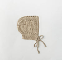 Baby Knit Bonnet Cotton lace | Jamie