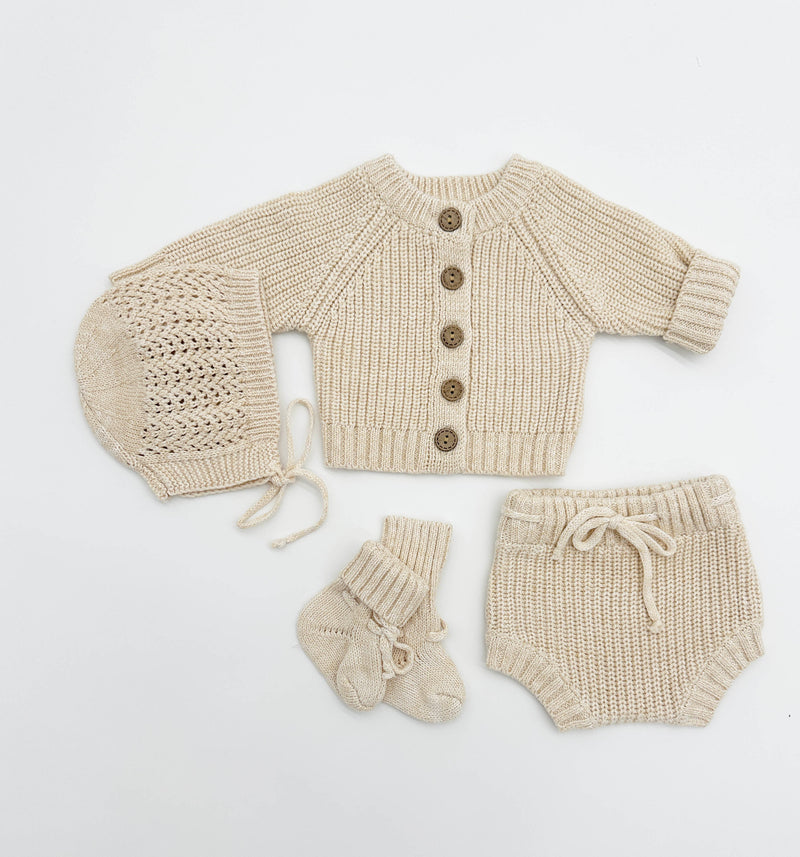 Knit Outfit Sweater + Bloomer + Booties |Set options| RICE QUINN