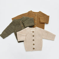 Baby Knitted Sweater Buttoned Cardigan | Quinn