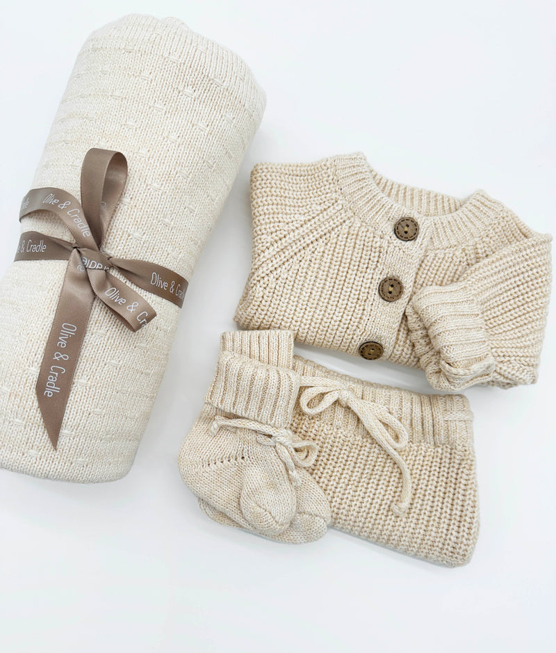 Knit Outfit Sweater + Bloomer + Booties |Set options| RICE QUINN