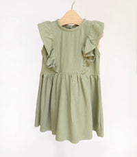 Gabriella Linen Ruffle Dress